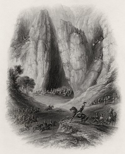 Sir Charles Napier pursuing the robber tribes in India by English School